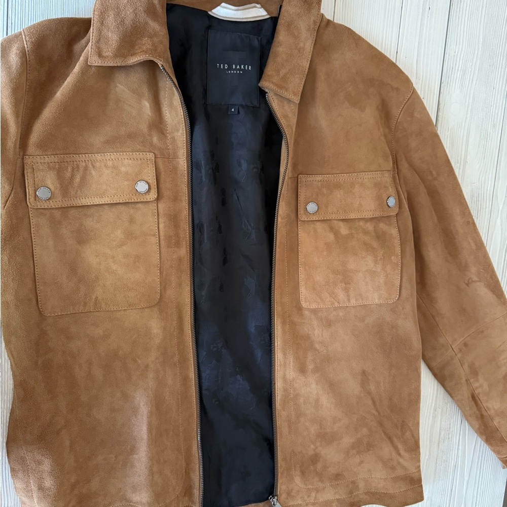Ted Baker Light Brown Suede Jacket